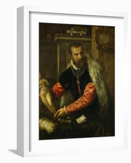 Jacopo De Strada (. . . -1588), Italian Art Collector-Titian (Tiziano Vecelli)-Framed Giclee Print