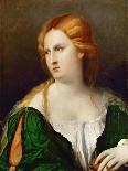 Portrait of a Woman (Portrait of a Courtesa), 1520-Jacopo Palma Il Vecchio the Elder-Giclee Print