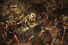 Christ in the House of Mary and Martha-Jacopo Robusti Tintoretto-Giclee Print