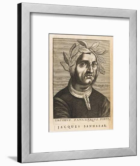 Jacopo Sannazaro Italian Writer Known for His "Arcadia" Derived from Virgil-Nicolas de Larmessin-Framed Art Print