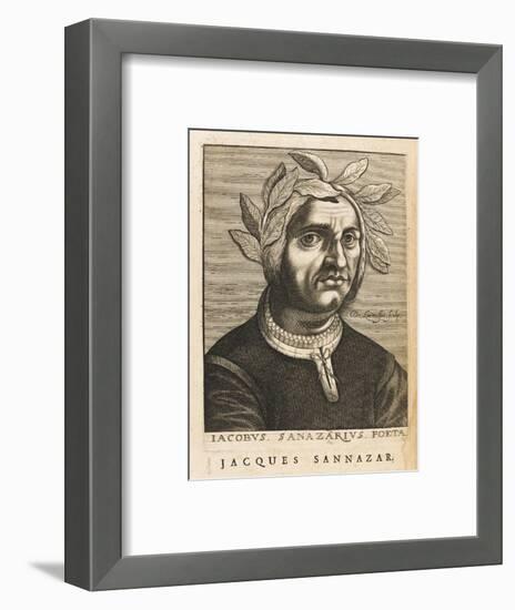 Jacopo Sannazaro Italian Writer Known for His "Arcadia" Derived from Virgil-Nicolas de Larmessin-Framed Art Print