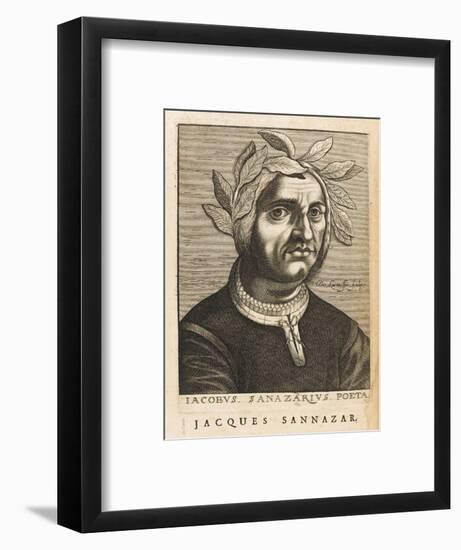 Jacopo Sannazaro Italian Writer Known for His "Arcadia" Derived from Virgil-Nicolas de Larmessin-Framed Art Print