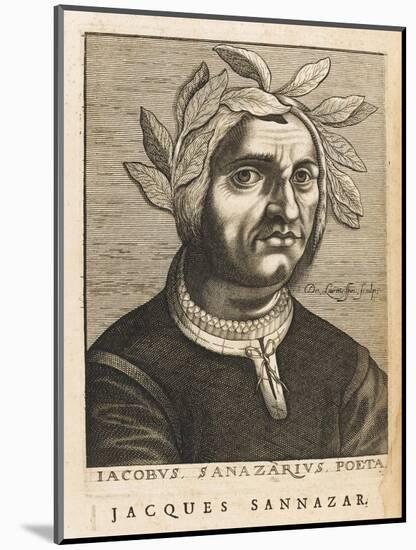 Jacopo Sannazaro Italian Writer Known for His "Arcadia" Derived from Virgil-Nicolas de Larmessin-Mounted Art Print
