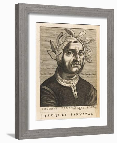 Jacopo Sannazaro Italian Writer Known for His "Arcadia" Derived from Virgil-Nicolas de Larmessin-Framed Art Print