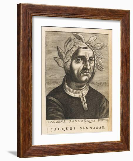 Jacopo Sannazaro Italian Writer Known for His "Arcadia" Derived from Virgil-Nicolas de Larmessin-Framed Art Print