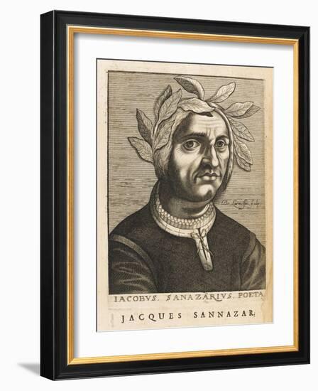 Jacopo Sannazaro Italian Writer Known for His "Arcadia" Derived from Virgil-Nicolas de Larmessin-Framed Art Print