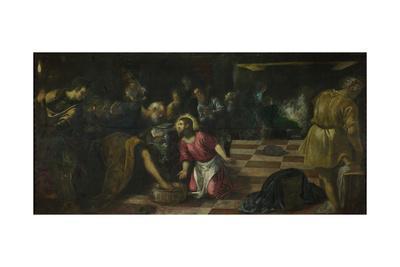 Jacopo Tintoretto The Nativity Giclee Canvas Print Paintings Poster Reproduction