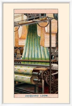 Fine Peace of Weaving by Jacquard Loom 