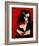 Jacqueline a Mantille Sur Fond Rouge-Pablo Picasso-Framed Art Print