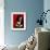 Jacqueline a Mantille Sur Fond Rouge-Pablo Picasso-Framed Art Print displayed on a wall