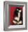 Jacqueline a Mantille Sur Fond Rouge-Pablo Picasso-Framed Art Print