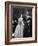 Jacqueline Bouvier in Gorgeous Battenberg Wedding Dress with Her Husband Sen. John Kennedy-Lisa Larsen-Framed Photographic Print