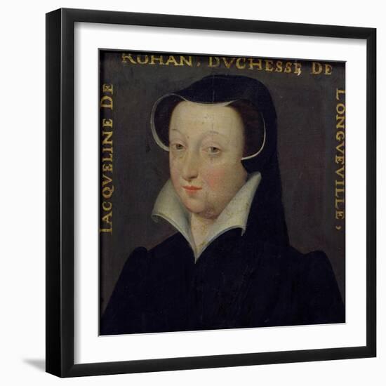 Jacqueline de Rohan, Duchesse de Longueville-Francois Clouet-Framed Giclee Print