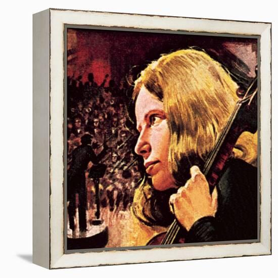 Jacqueline Du Pre-English School-Framed Premier Image Canvas