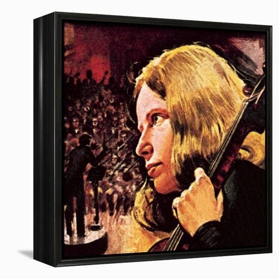 Jacqueline Du Pre-English School-Framed Premier Image Canvas