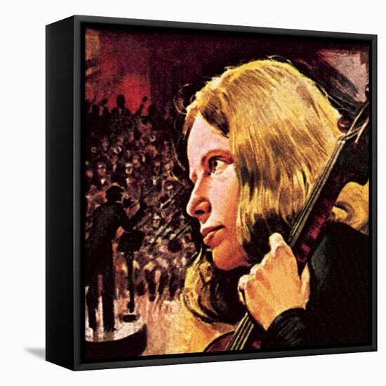 Jacqueline Du Pre-English School-Framed Premier Image Canvas