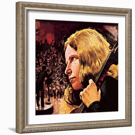 Jacqueline Du Pre-English School-Framed Giclee Print