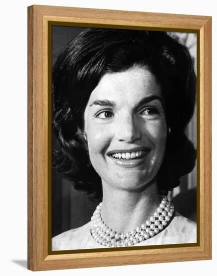 Jacqueline Kennedy as First Lady, ca 1962-null-Framed Stretched Canvas