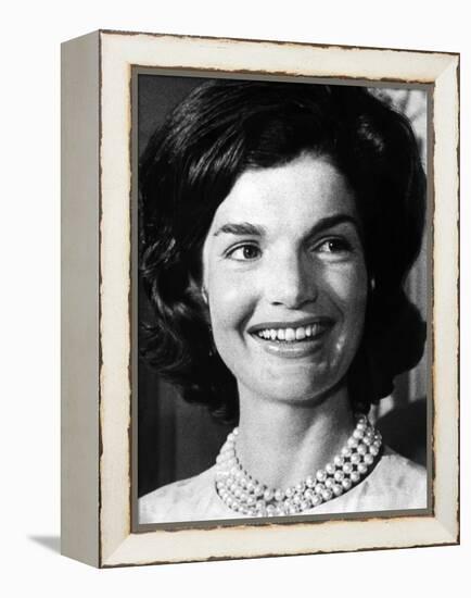 Jacqueline Kennedy as First Lady, ca 1962-null-Framed Stretched Canvas