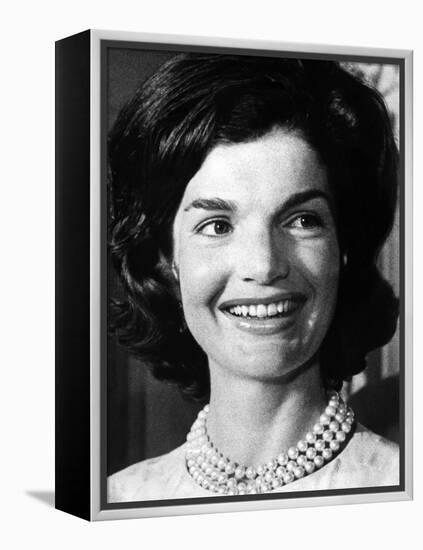 Jacqueline Kennedy as First Lady, ca 1962-null-Framed Stretched Canvas