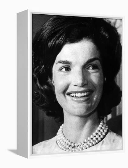 Jacqueline Kennedy as First Lady, ca 1962-null-Framed Stretched Canvas