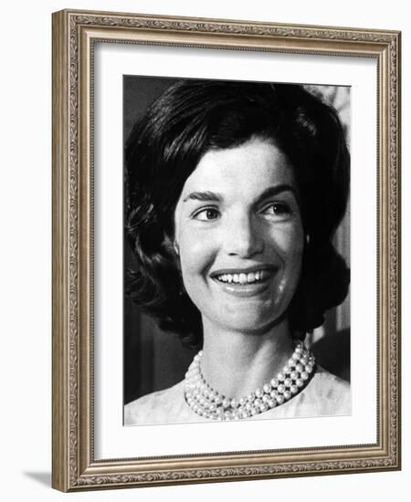 Jacqueline Kennedy as First Lady, ca 1962-null-Framed Photo