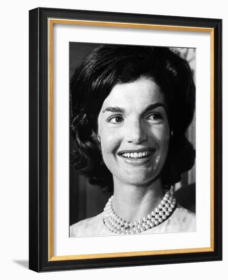 Jacqueline Kennedy as First Lady, ca 1962-null-Framed Photo