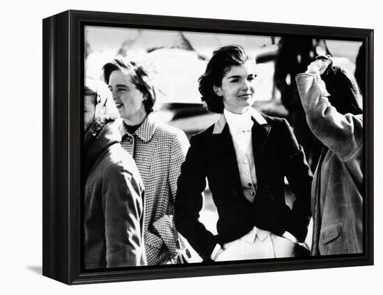 Jacqueline Kennedy at a Hunt in Virginia in June 1961-null-Framed Stretched Canvas