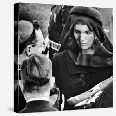 Jackie Kennedy, Leaving the Hospital, Paris, France, 1970s, Photographic  Print