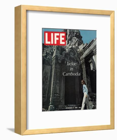 Jacqueline Kennedy in Cambodia, November 17, 1967-Larry Burrows-Framed Photographic Print