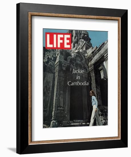 Jacqueline Kennedy in Cambodia, November 17, 1967-Larry Burrows-Framed Photographic Print