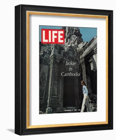 Jacqueline Kennedy in Cambodia, November 17, 1967-Larry Burrows-Framed Photographic Print