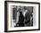 Jacqueline Kennedy, in Doorway of Her Temporary Georgetown Home after Leaving the White House-null-Framed Photo