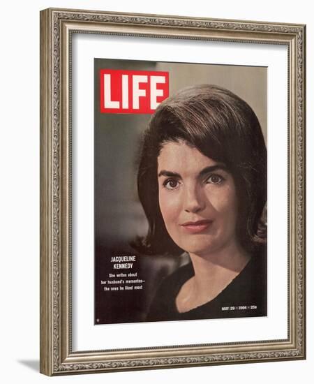 Jacqueline Kennedy, May 29, 1964-George Silk-Framed Photographic Print