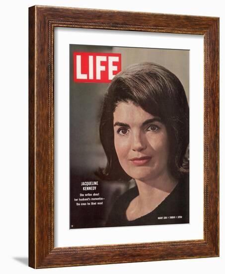 Jacqueline Kennedy, May 29, 1964-George Silk-Framed Photographic Print