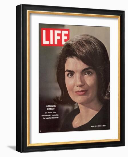 Jacqueline Kennedy, May 29, 1964-George Silk-Framed Photographic Print