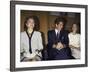 Jacqueline Kennedy Onassis and Her Children John F. Kennedy Jr. and Caroline Kennedy Schlossberg-null-Framed Premium Photographic Print