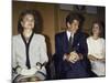 Jacqueline Kennedy Onassis and Her Children John F. Kennedy Jr. and Caroline Kennedy Schlossberg-null-Mounted Premium Photographic Print