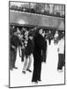 Jacqueline Kennedy Onassis Ice Skating at Rockefeller Center, New York City, Sept 9, 1970-null-Mounted Photo