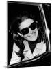 Jacqueline Kennedy Onassis Talks with Newsman, Logan International Airport, Apr 26, 1970-null-Mounted Photo