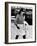 Jacqueline Kennedy Onassis Walks Through Rome's Leonardo Da Vinci Airport-null-Framed Photo