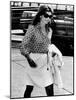 Jacqueline Kennedy Onassis Walks Through Rome's Leonardo Da Vinci Airport-null-Mounted Photo