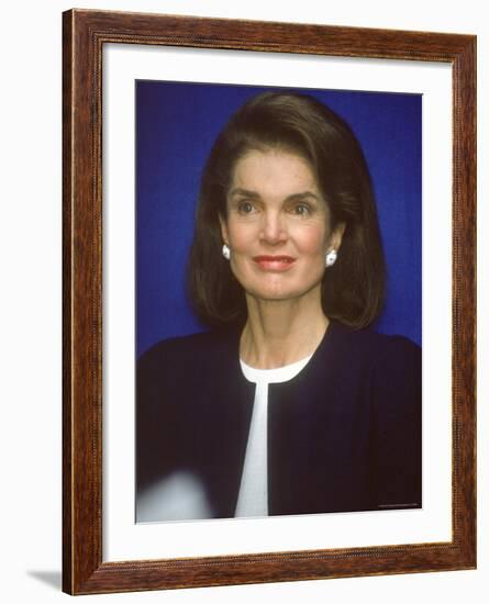 Jacqueline Kennedy Onassis-David Mcgough-Framed Premium Photographic Print