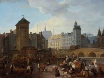 Quai De Gesvres, the Palais and Notre Dame Pump, C.1791-Jacques Albert Senave-Premier Image Canvas