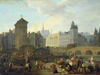 Quai De Gesvres, the Palais and Notre Dame Pump, C.1791-Jacques Albert Senave-Premier Image Canvas