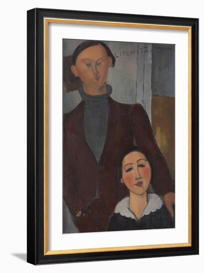 Jacques and Berthe Lipchitz, 1916-Amedeo Modigliani-Framed Giclee Print