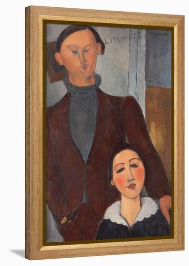 Jacques and Berthe Lipchitz by Amedeo Modigliani-Amedeo Modigliani-Framed Premier Image Canvas