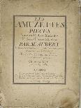 Les Amuzettes, pièces pour les vielles, muzettes, violons, flûtes et hautbois.... : page de titre-Jacques Aubert-Framed Giclee Print
