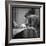 Jacques Brel Cuddling His Cat, September 1959-Marcel Begoin-Framed Photographic Print