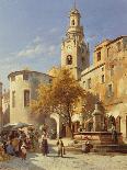 Marketday in Desanzano-Jacques Carabain-Giclee Print